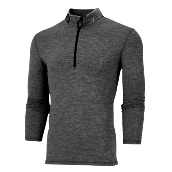 Men's Greyson Golf Pullover Guide Sport 1/4 Zip Light Heather Grey Size M NWT - Picture 9 of 11